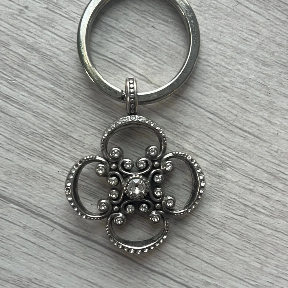 Brighton Silver Floral Keychain